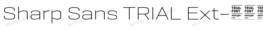Sharp Sans TRIAL Ext字体转换